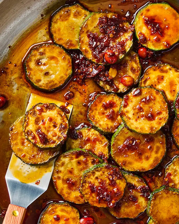Chili Crisp Hot Honey Squash, Two Ways