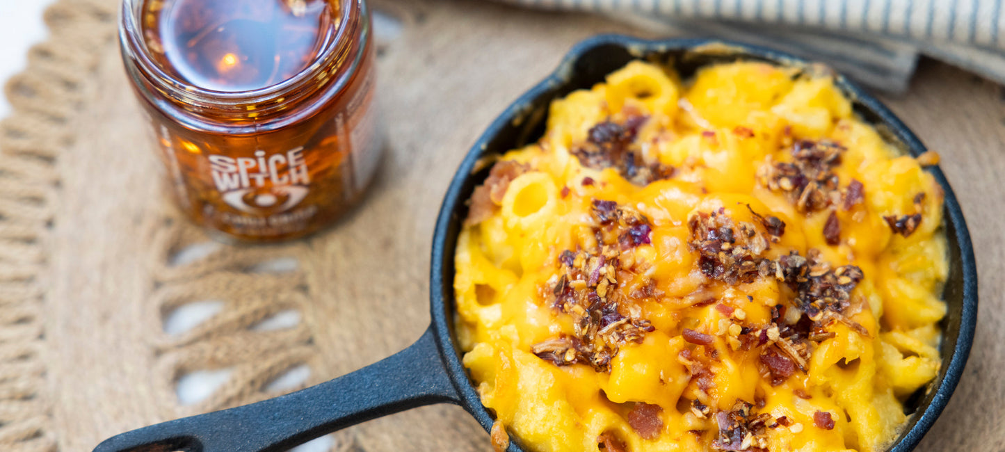 Spice Witch Chili Crisp mac and cheese — bold spicy comfort food