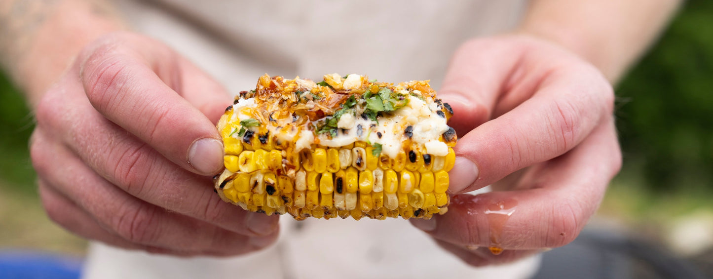 Elote (Mexican Street Corn) with Spice Witch Chili Crisp