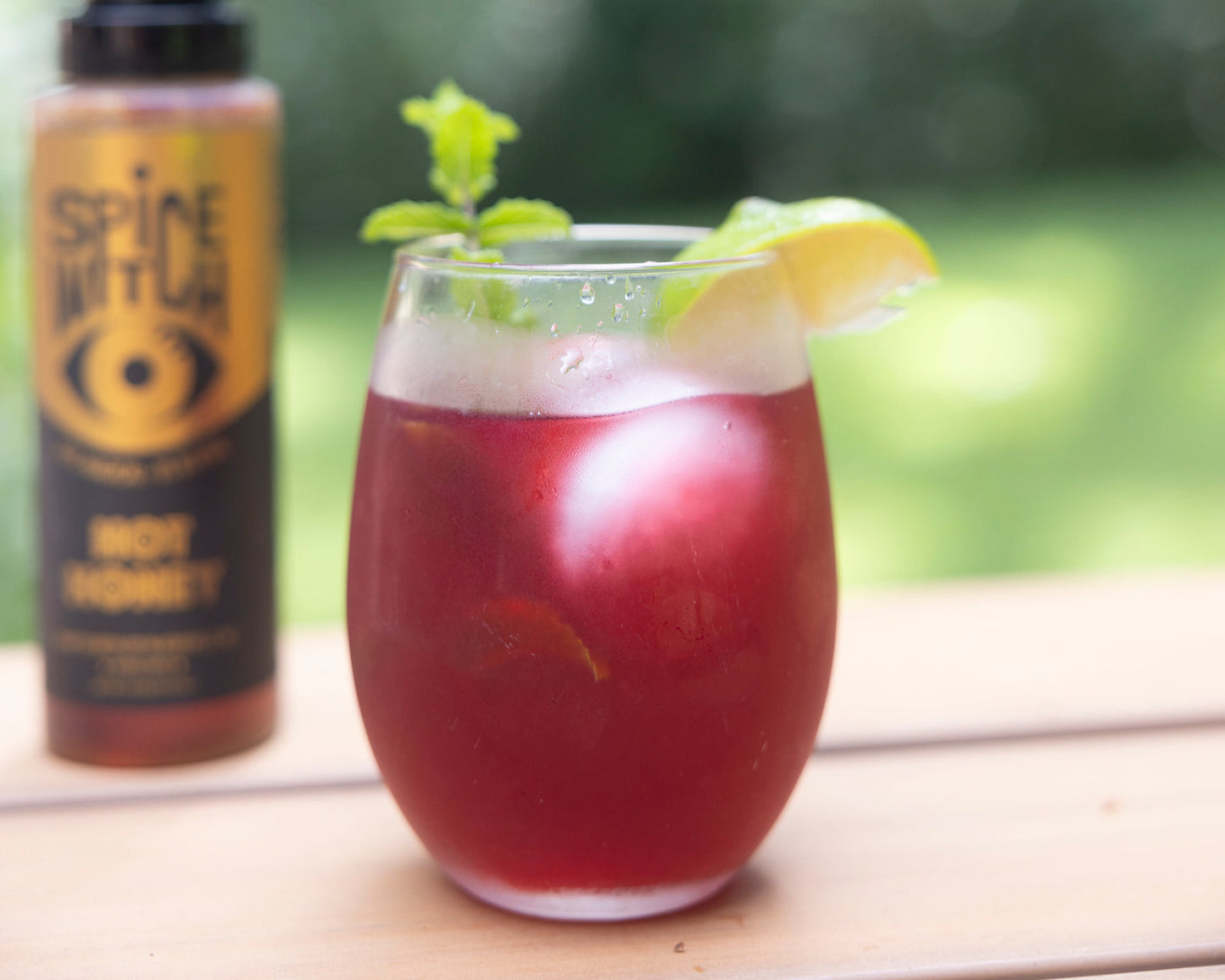 Spicy hibiscus margarita with Spice Witch Spicy Honey