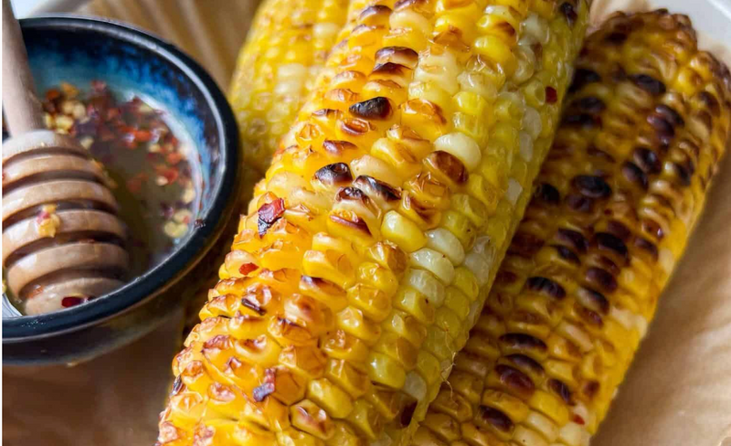 Hot Honey Grilled Corn (Elote, Upgraded)