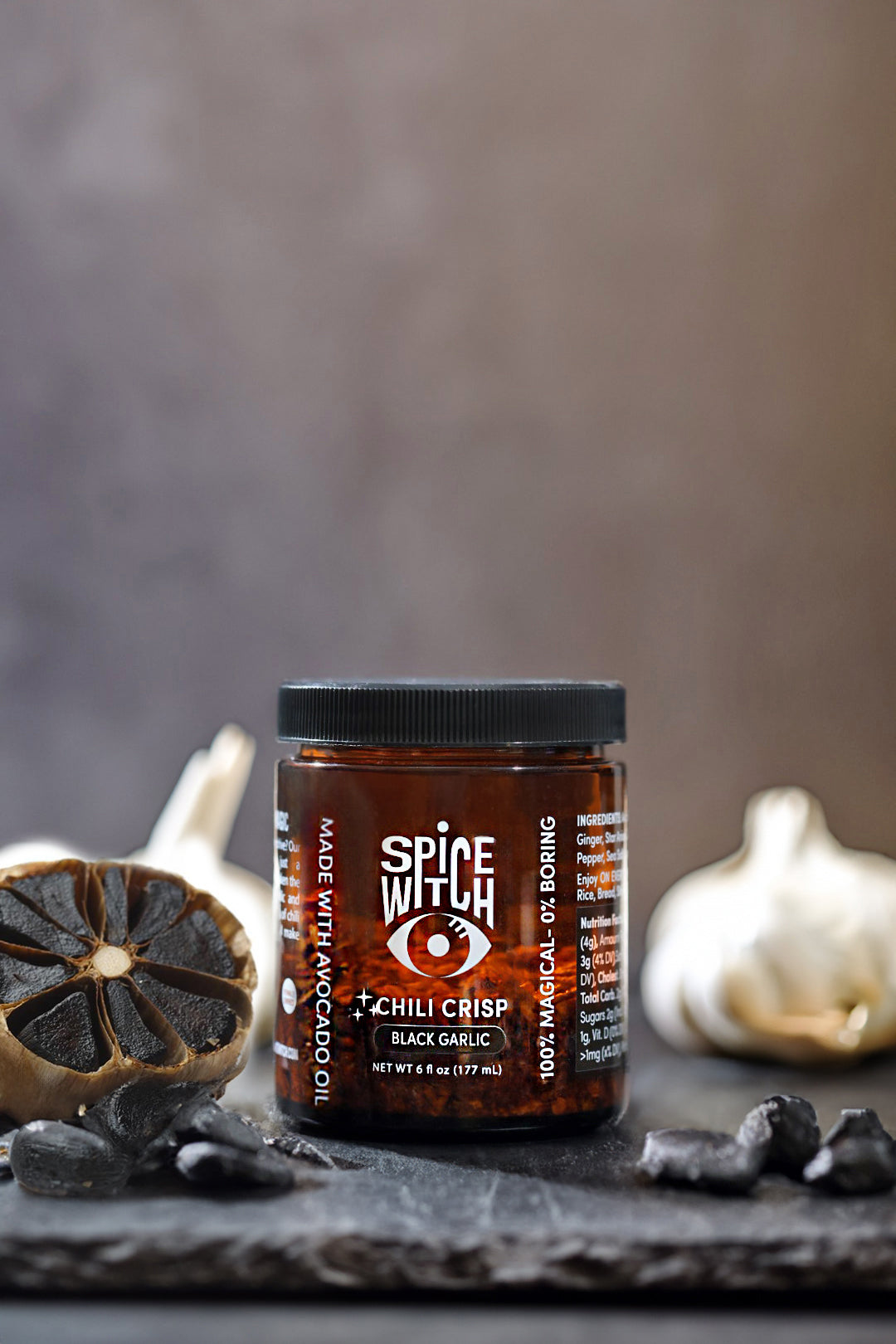 Black Garlic Chili Crisp | Avocado Oil – Spice Witch